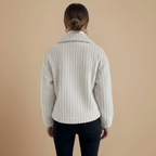 Women's textured cozy button-up jacket