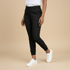 Women's high waist cuffed pants