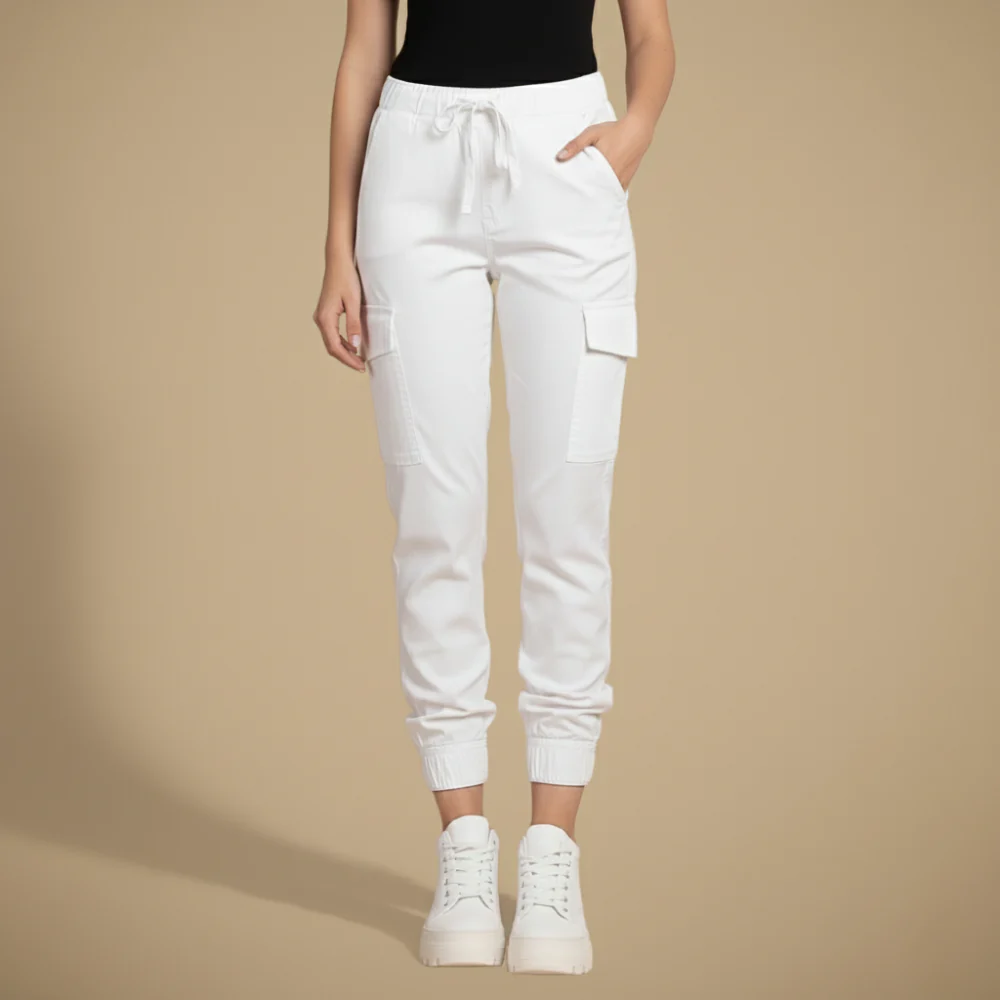 Women's drawstring cargo pants