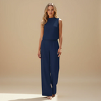 Women’s sleeveless ankle length jumpsuit