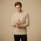 Men's long sleeve crew neck sweater