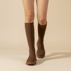 Women’s mid-calf pull-on boots with thick sole