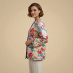 Women’s floral print oversized cardigan