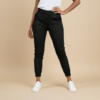 Women's high waist cuffed pants