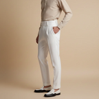 Men's pleated high waist trousers