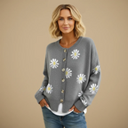 Women’s button front floral cardigan