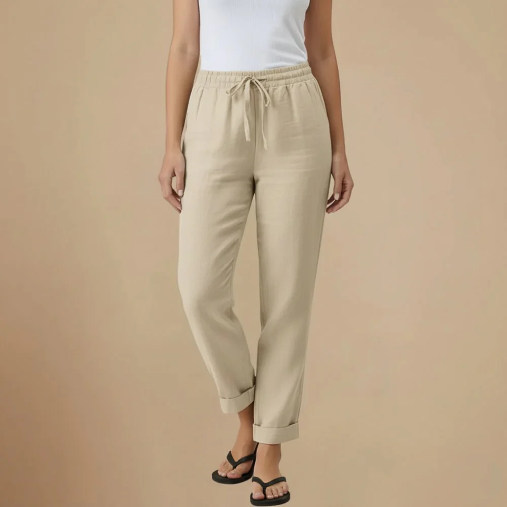 Women’s elastic waist drawstring pants