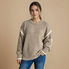 Women's loose round neck casual pullover sweater