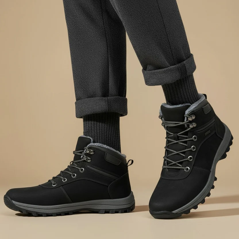 Men's outdoor lace up ankle boots