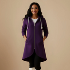 Women’s long zip hoodie jacket