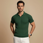 Men's short sleeve slim fit polo shirt