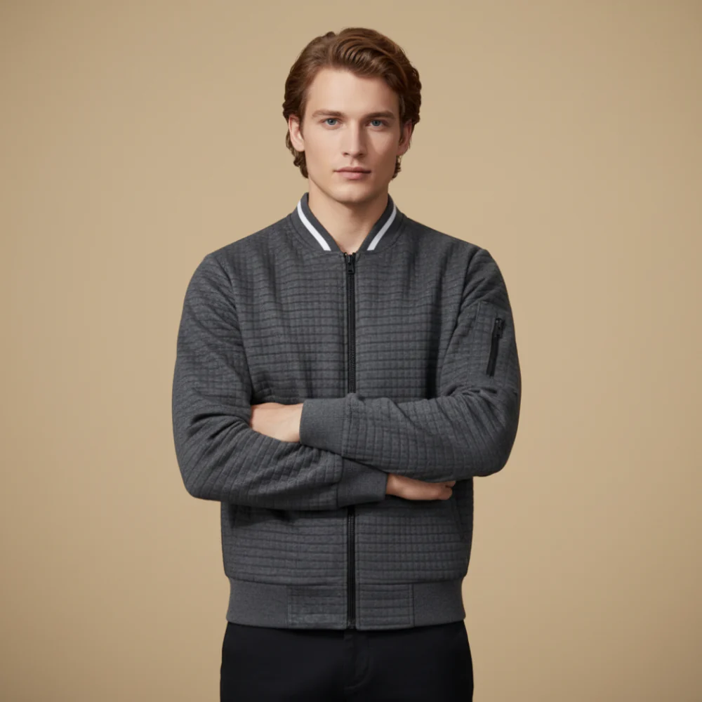 Men's zip bomber jacket