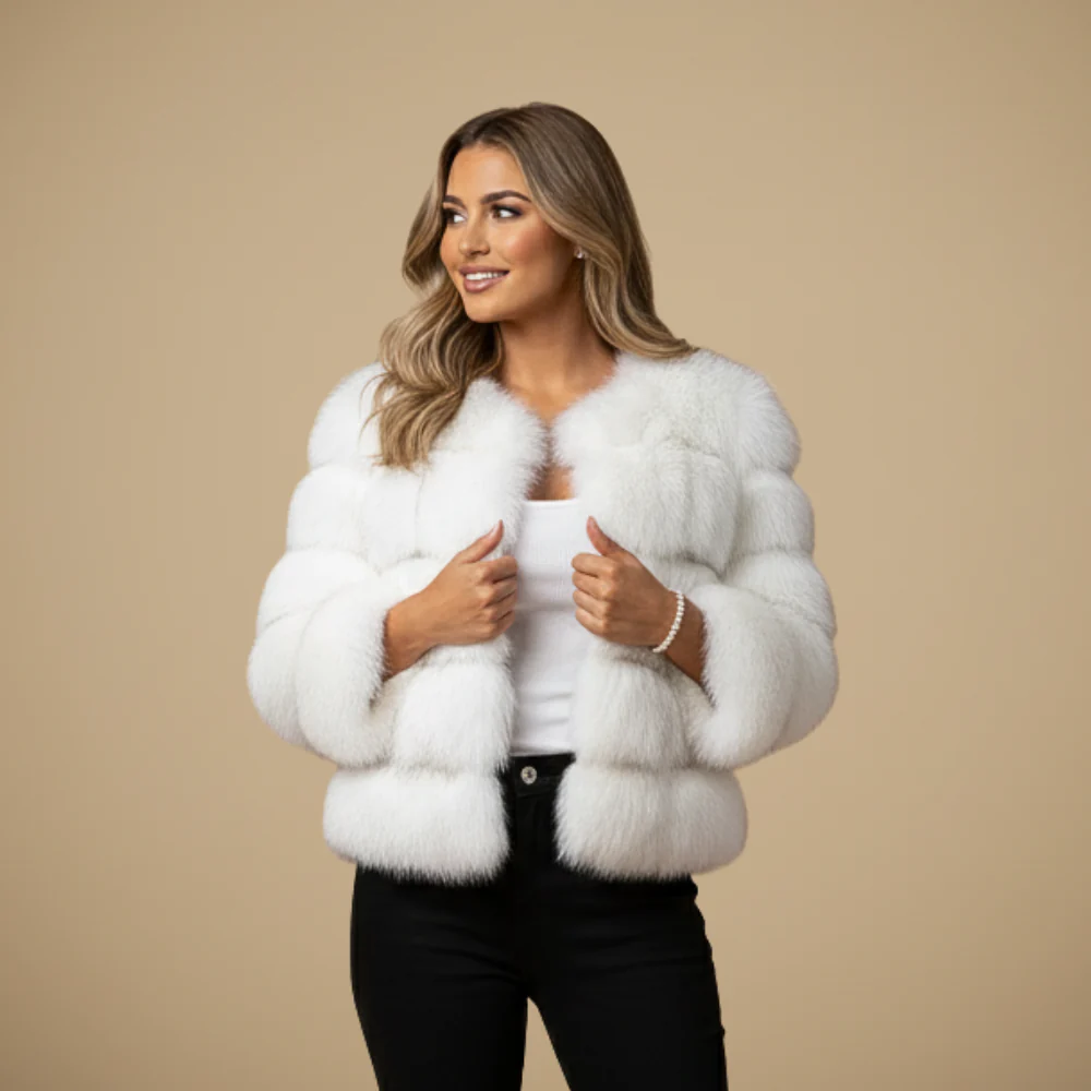 Women’s short winter fur coat