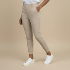 Women's high waist cuffed pants