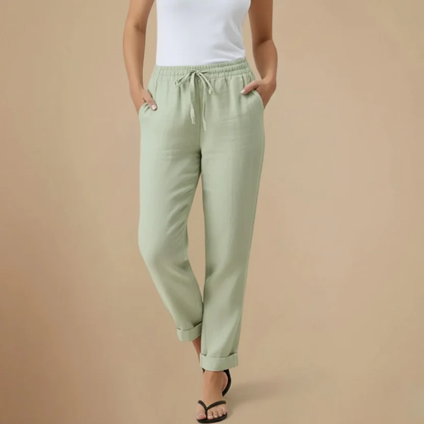 Women’s elastic waist drawstring pants