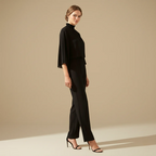 Women's long sleeve straight leg jumpsuit