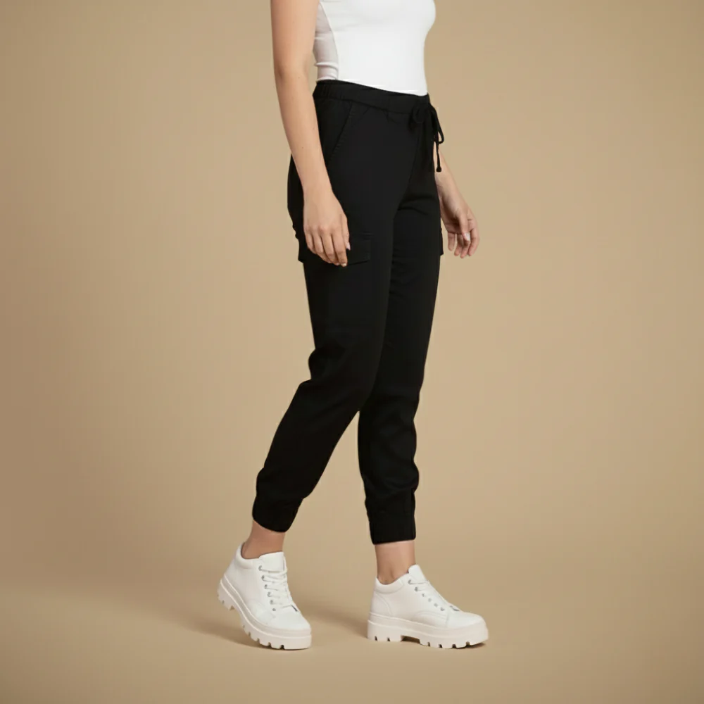 Women's drawstring cargo pants