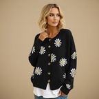 Women’s button front floral cardigan