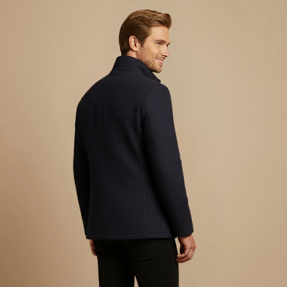Men’s high-collar winter coat with inner layer