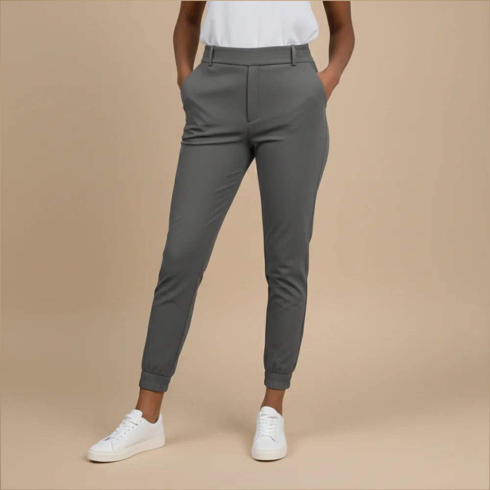 Women's high waist cuffed pants