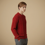 Men’s long sleeve round neck sweater