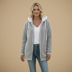 Women's hooded zip jacket