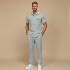 Men's waffle textured summer set