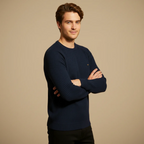 Men's long sleeve crew neck sweater