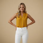 Women’s v-neck sleeveless top