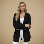 Women's long sleeve open front cardigan
