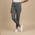 Women's high waist cuffed pants