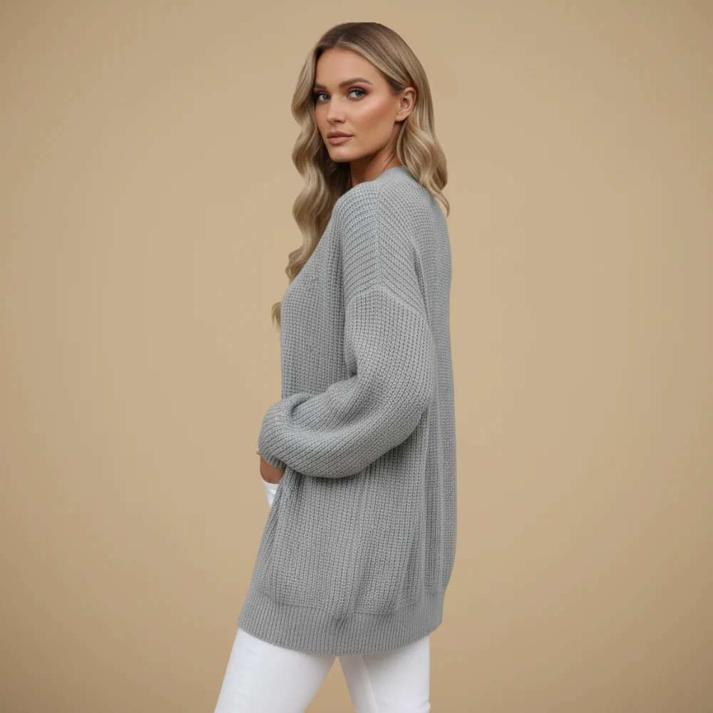 Women's long sleeve open front cardigan