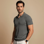 Men's short sleeve slim fit polo shirt