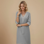 Women's v-neck mid-length summer dress