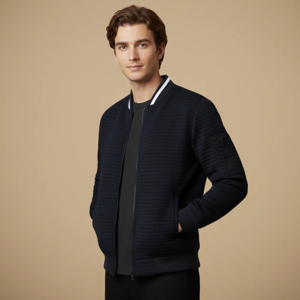 Men's zip bomber jacket