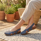Orthopedic Comfort Fit Closed-Toe Slingback Sandals for Women – Supportive & Breathable Design