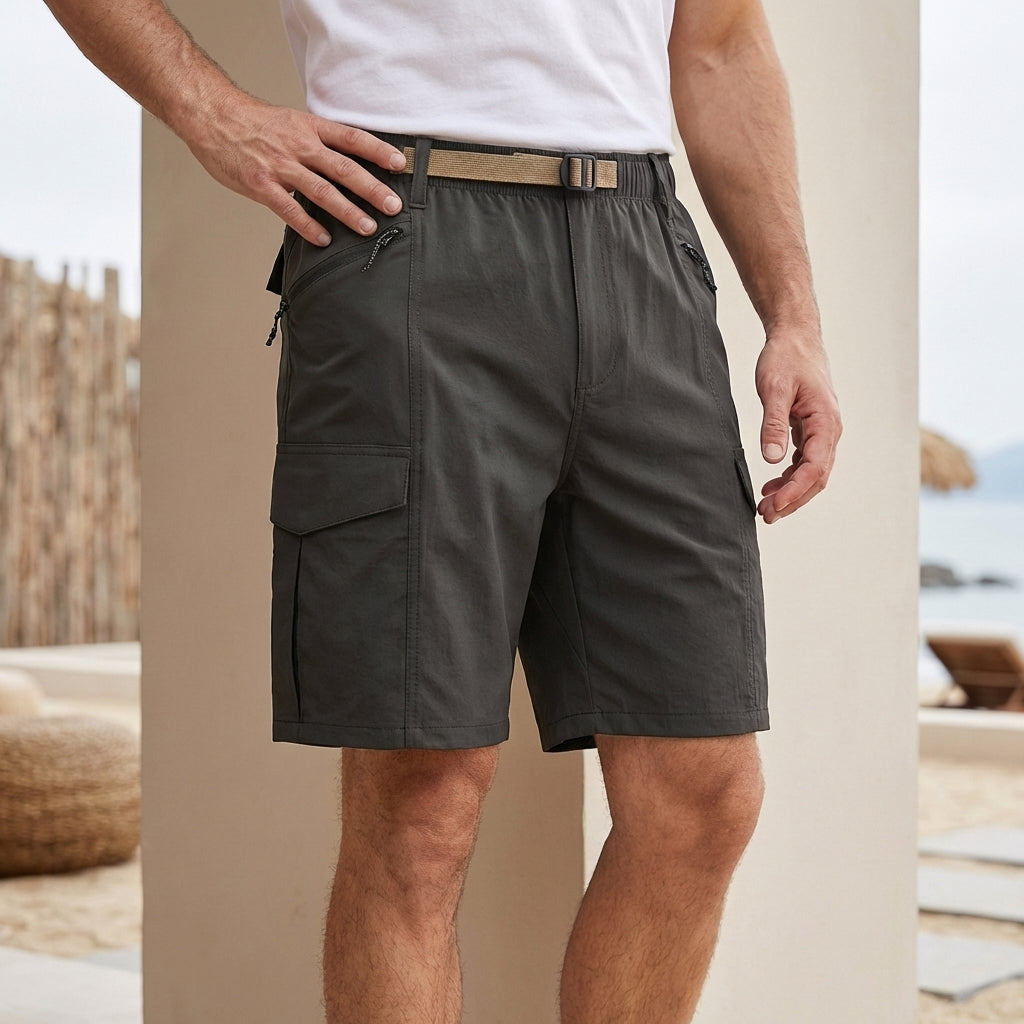 Loose Fit Knee-Length Cargo Shorts for Men – Lightweight & Functional Comfort