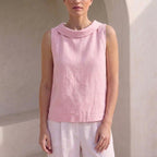 Relaxed Fit Sleeveless Top for Women – Casual Comfort & Breathability