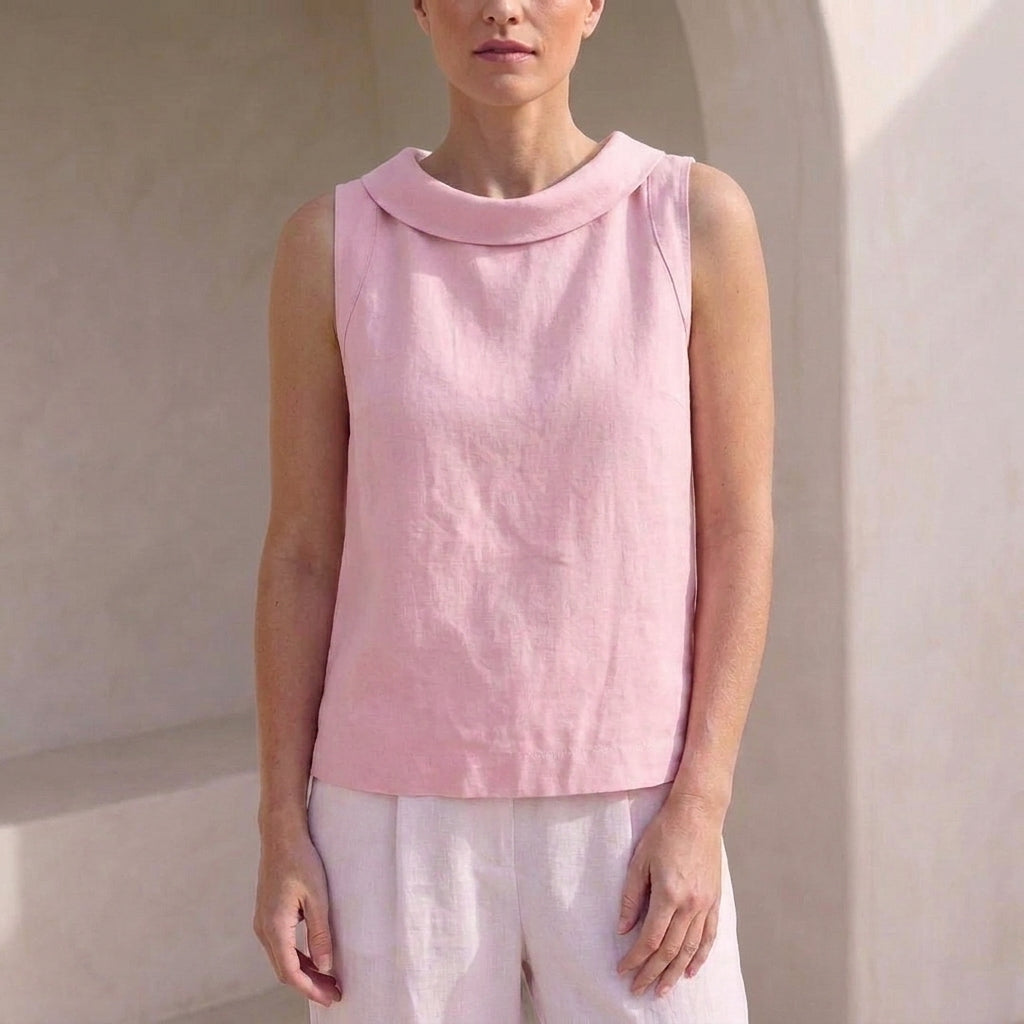 Relaxed Fit Sleeveless Top for Women – Casual Comfort & Breathability