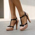 Women's T-Strap Platform Stiletto Heels for Women – Supportive & Stylish Comfort