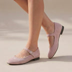 Almond Toe Cutout Mary Jane Flats for Women – Stylish & Comfortable