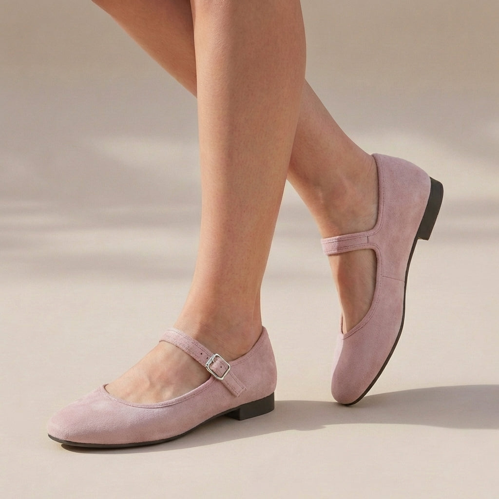 Almond Toe Cutout Mary Jane Flats for Women – Stylish & Comfortable