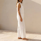 Relaxed Fit Wide-Leg Jumpsuit for Women – Stylish & Breathable Comfort