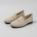 Knit Slip-On Round Toe Flats for Women – Orthopedic Comfort & Support