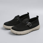 Orthopedic Buckle Strap Loafers for Women – Supportive Comfort and Style
