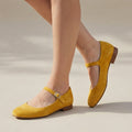 Almond Toe Cutout Mary Jane Flats for Women – Stylish & Comfortable