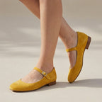 Almond Toe Cutout Mary Jane Flats for Women – Stylish & Comfortable